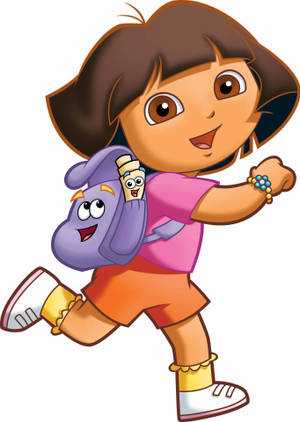 Dora The Explorer Running Wallpaper