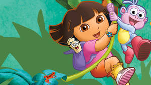Dora The Explorer Vine Swing Wallpaper