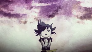 Dororo In Purple Grunge Wallpaper