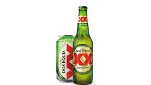 Dos Equis Beer Bottleand Can Wallpaper
