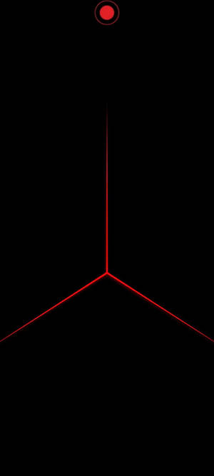 Dot Notch Minimalist Red Dot Wallpaper