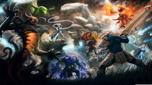 Dota 2 4k Massive Battle Wallpaper