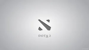 Dota 2 Logo Light Gray Wallpaper