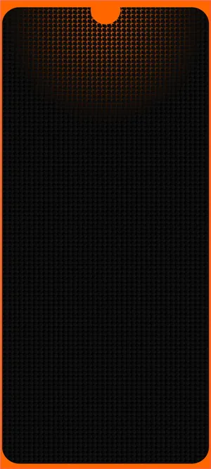 Dotted Black Pattern Orange Border Line Wallpaper