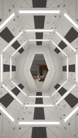 Dr. Dave Bowman’s Journey Deep Into The Far Reaches Of Space In 2001 A Space Odyssey Wallpaper
