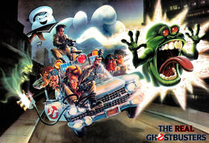 Dr. Peter Venkman, Winston Zeddemore, Ray Stantz And Egon Spengler, The Real Ghostbusters Wallpaper