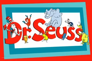 Dr Seuss Logo With A Cat In The Hat Wallpaper