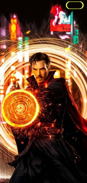 Dr Strange Blurry City Background Wallpaper