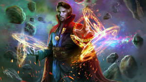 Dr Strange Floating Stones Wallpaper