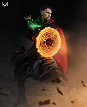 Dr Strange Using Shield Wallpaper