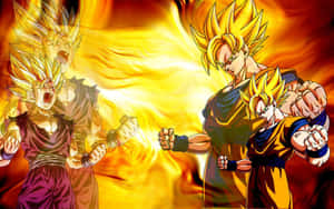 Dragon Ball Z Goku With Gohan Wallpaper