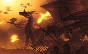 Dragon Battle War Wallpaper