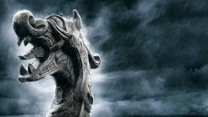 Dragon Head Viking Wallpaper