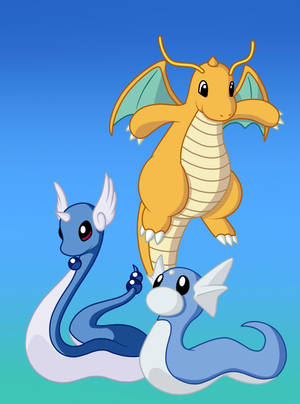 Dragonite Evolution Wallpaper