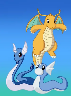 Dragonite Evolution Wallpaper