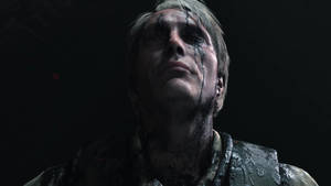 Dramatic Cliff Unger Dying Death Stranding Wallpaper