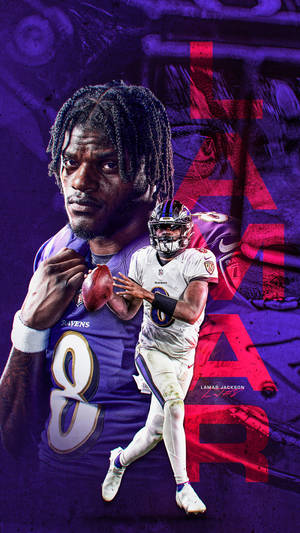 Dreadlocks Lamar Jackson Wallpaper