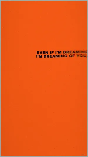 Dreamingin Orange Grunge Aesthetic Wallpaper