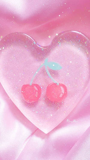 Dreamy Aesthetic Heart Glitter Profile Picture Wallpaper