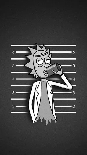 Drinking Rick And Morty Iphone Wallpaper