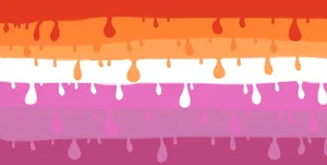 Dripping Lesbian Flag Wallpaper