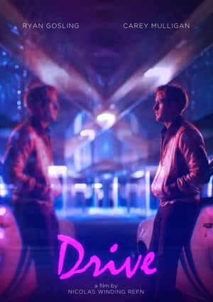 Drive Movie Poster Neon Noir Wallpaper