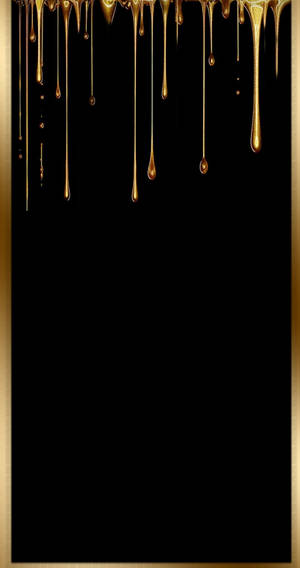 Droplets Black And Gold Iphone Wallpaper