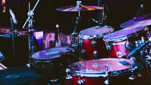 Drum Set Stage Ready Wallpaper