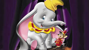 Dumbo And Timothy In Spotlight Wallpaper