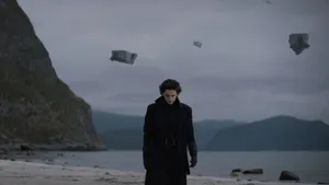 Dune Movie Paul Atreides In Black Wallpaper