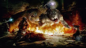 Dungeons And Dragons Beasts On Fire Wallpaper
