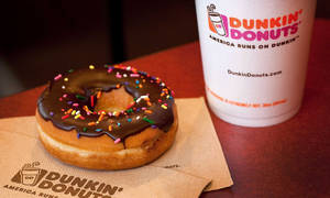 Dunkin Donuts Chocolate Sprinkle Donut Wallpaper