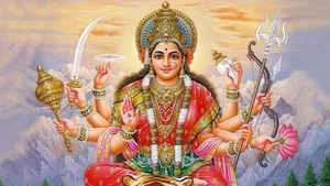 Durga Devi In The Mountains Wallpaper