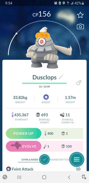 Dusclops Stats In Pokemon Go Wallpaper