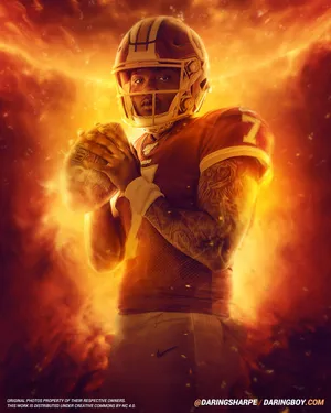 Dwayne Haskins Ready For His Next Move Wallpaper