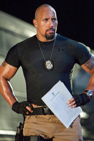 Dwayne Johnson In Fast Five Wallpaper