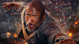 Dwayne Johnson Skyscraper Film Wallpaper