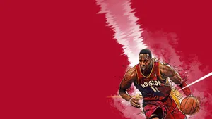 Dwight Howard Houston Rockets Cartoon Art Wallpaper