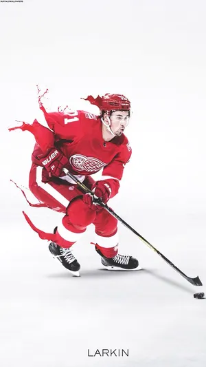 Dylan Larkin American Ice Hockey Player Wallpaper