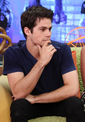 Dylan O'brien In An Engaging Interview Wallpaper