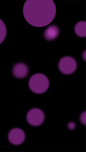 Dynamic Black Purple Bubbles Wallpaper