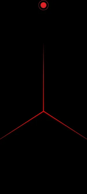 Dynamic Red Triangle Pattern For Redmi Note 9 Punch Hole Wallpaper