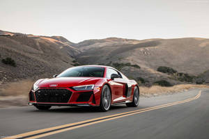 Dynamo Red Audi R8 Coupe Wallpaper