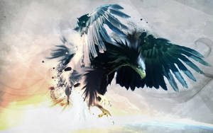 Eagle Wings Abstract Art Wallpaper