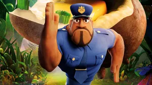 Earl Running Cloudy With A Chance Of Meatballs 2 Wallpaper