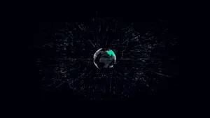 Earth Abstract Black Cover Wallpaper