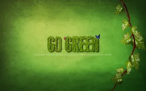 Earth Day Go Green Wallpaper