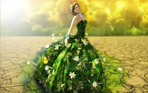 Earth Fairy Girl Wallpaper