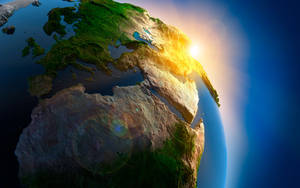 Earth Up Close 3d Android Phone Wallpaper