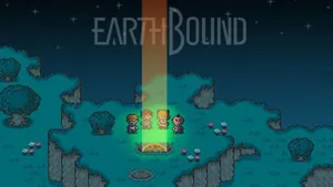 Earthbound Glowing Comet In Mountain Wallpaper